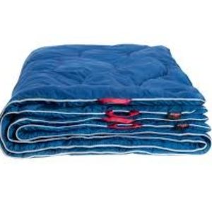 NewAlptrek waterproof/windproof sherpa fleece lined 78 ×57" blanket w/thumb loop